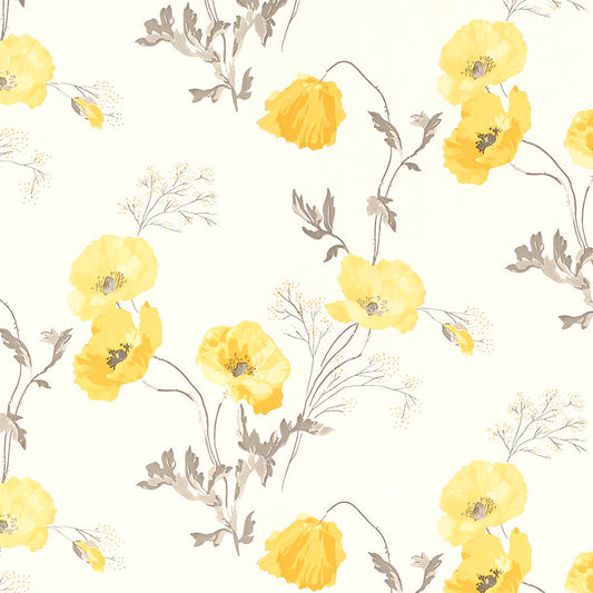 Elegant Floral Print Room Darkening Curtains Set of 2 DS133A