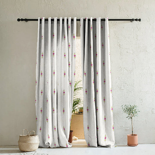 Elegant Ethenic  Print Room Darkening Curtain - Set of 2 - DS274A