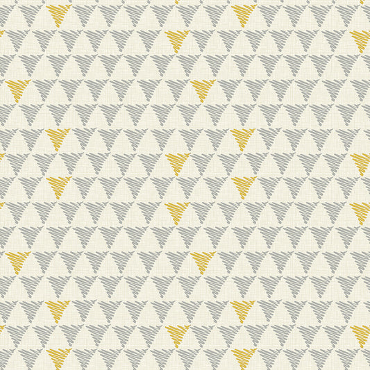 Elegant Geometric  Print Room Darkening Curtain - Set of 2 - DS338D