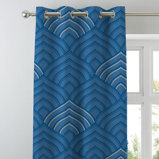 Elegent Indie Print Matt Finish Room Darkening Curtain Set of 2 MTDS453A