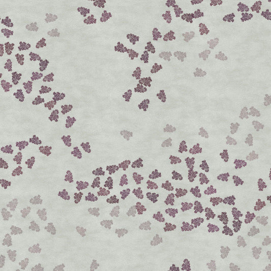 Elegant Coral Print Sheer Semi Transparent Curtain - Set of 2 -DS500B