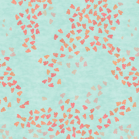 Elegant Floral Print Room Darkening Curtains- Set of 2 - DS500 C