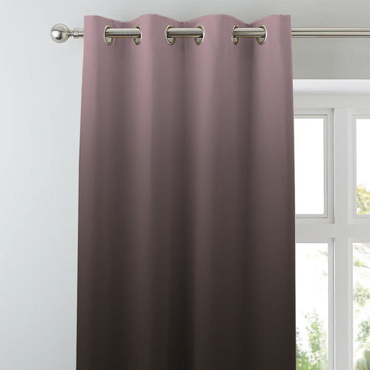 Elegant Ombre Print Room Darkening Curtain Set of 2, FL5