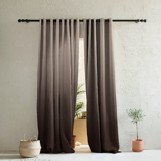 Elegant Ombre Print Room Darkening Curtain - Set of 2 - DSWOVEN9