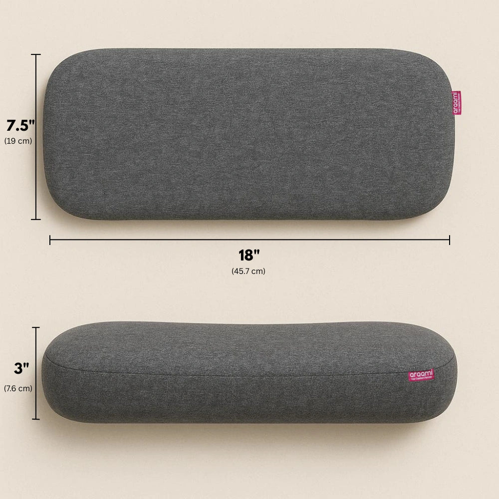 Zudo CoreComfort Round Neck Curve Pillow ? Ergonomic Cervical Memory Foam (18?7.5?5, 300g) image 3