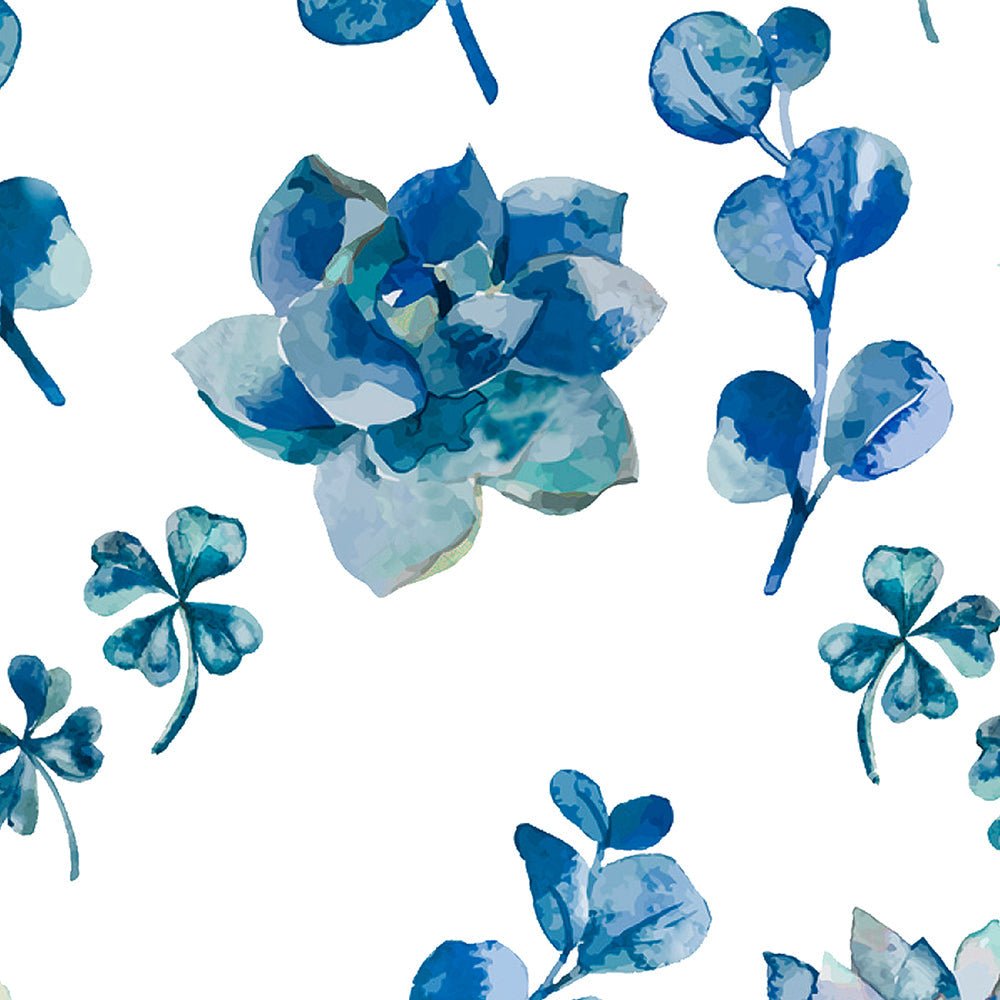 Elegant Floral Print Room Darkening Curtains Set of 2 DS19C - Image 6