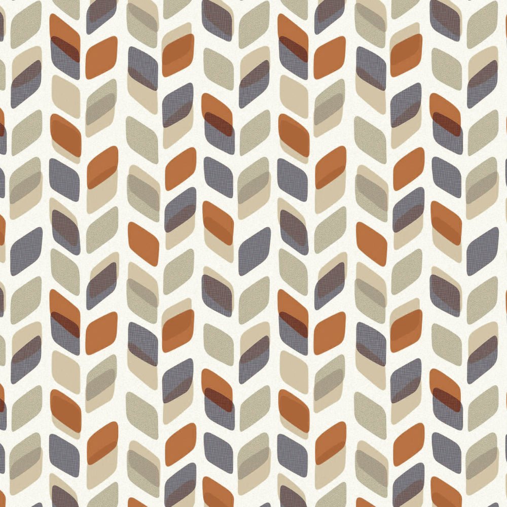 Elegant Geometric Print Room Darkening Curtain - Set of 2 - DS395D - Image 2