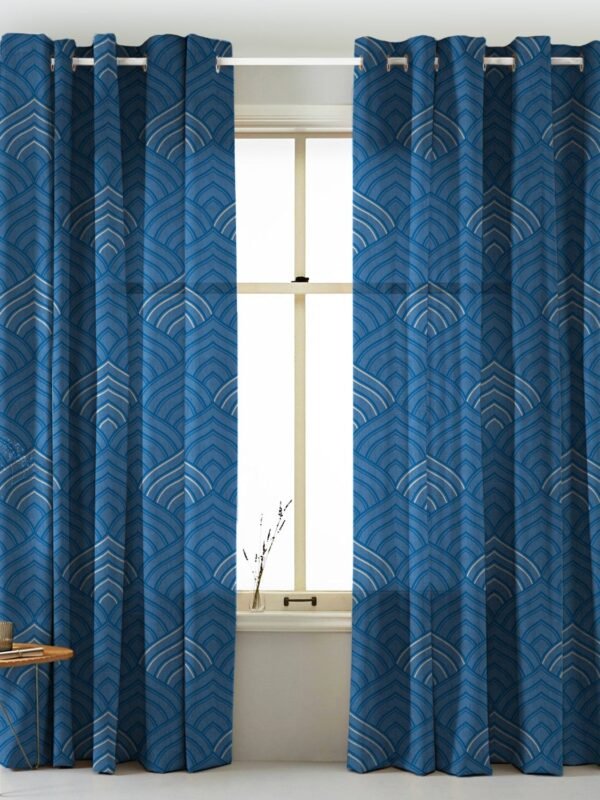 Elegent Indie Print Matt Finish Room Darkening Curtain Set of 2 MTDS453A