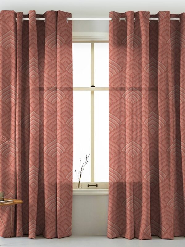 Elegent Indie Print Matt Finish Room Darkening Curtain Set of 2 MTDS453C