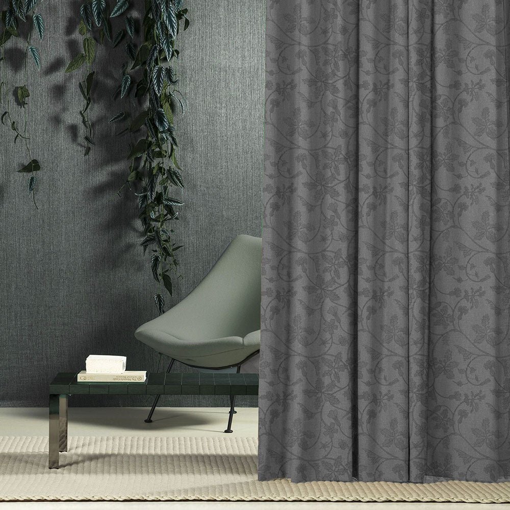 Elegant Floral Print Room Darkening Curtains- Set of 2 - DS496F - Image 5