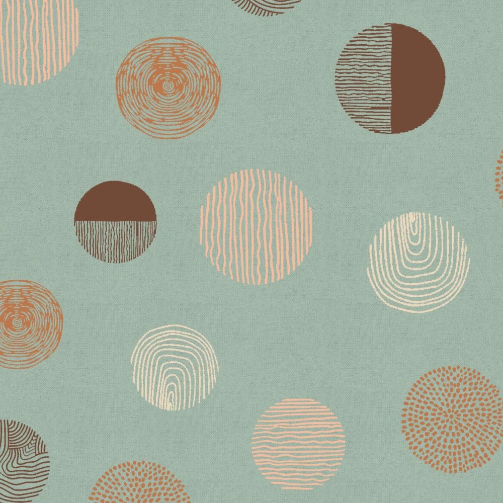 Digital Boho Printed Twill Textured Room Darkening Curtains Set Of 2 - DS530B - Image 2