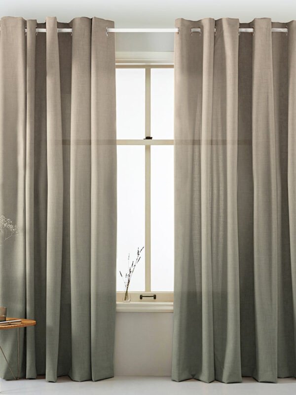 Digital Boho Printed Twill Textured Room Darkening Curtains Set Of 2 - DSBH04