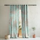 Elegant Floral Print Room Darkening Curtains- Set of 2 - DS500 C