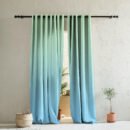 Elegant Ombre Print Room Darkening Curtain - Set of 2 - DSOFC10
