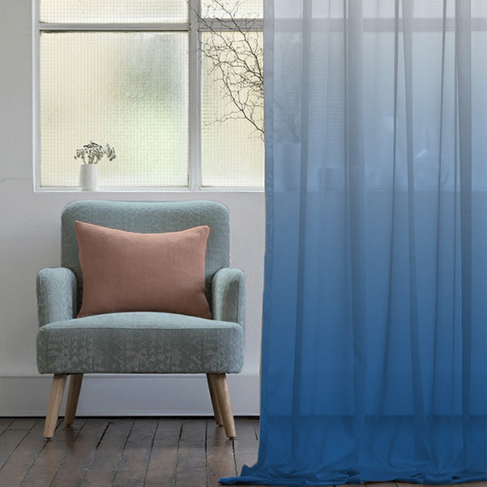 Elegant Ombre Print Sheer Semi Transparent Curtain Set of 2 OMBRE23 - Image 6